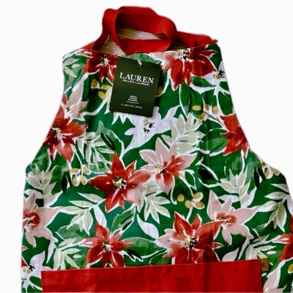 GIFT SET Ralph Lauren Bib Apron & Legno Italian Olive Wood Cheese Board NEW - Picture 10 of 13